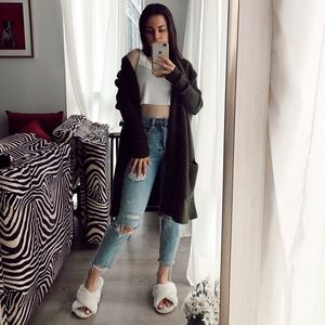 American Eagle Longline Cozy Cardigan